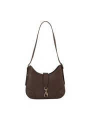 Classic Clip-Front Crescent Shoulder Bag