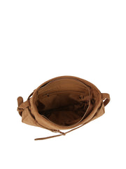 Buckle Strap Suede Shoulder Bag