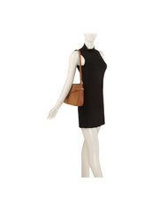 Buckle Strap Suede Shoulder Bag