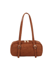 Quilted Suede Mini Shoulder Bag