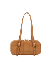 Quilted Suede Mini Shoulder Bag