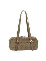 Quilted Suede Mini Shoulder Bag