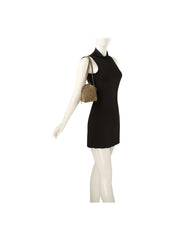Quilted Suede Mini Shoulder Bag