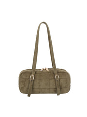 Quilted Suede Mini Shoulder Bag