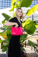 Shiny everyday hobo shoulder bag