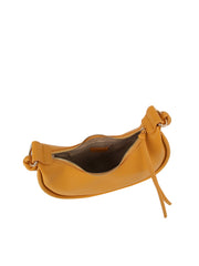 Knotted Handle Crescent Shoulder Bag