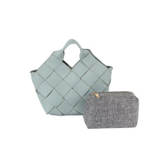 2 in 1 Basket Shape Tote and Matching Wallet