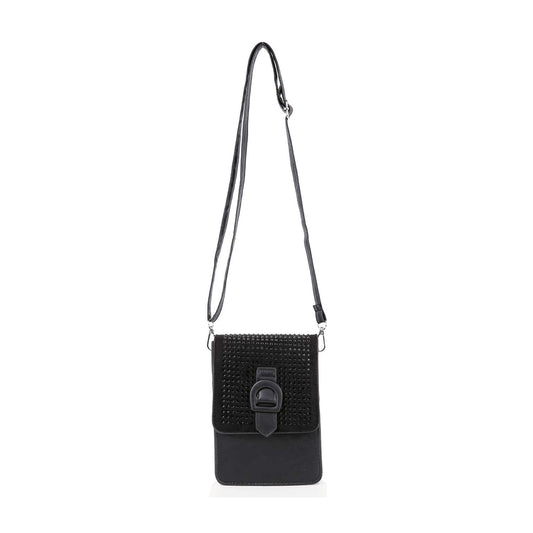 Rhinestone Front Flap Cell Phone Crossbody