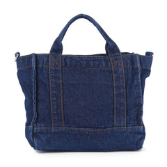 Front Pocket Denim Tote