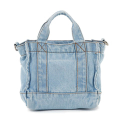 Front Pocket Denim Tote