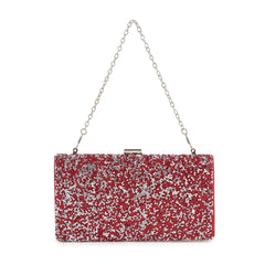 Dazzling Cluster Stone Accented Evening Bag