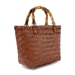 Unique Woven Tote Handbag