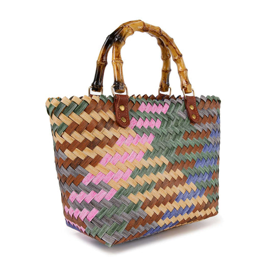 Unique Woven Tote Handbag