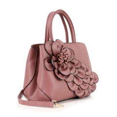 Raised Floral Hand Tote