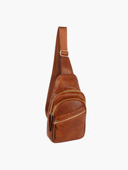 Multi Pocket Front Crossbody Sling