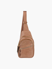 Multi Pocket Front Crossbody Sling