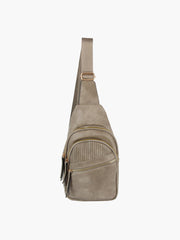 Multi Pocket Front Crossbody Sling