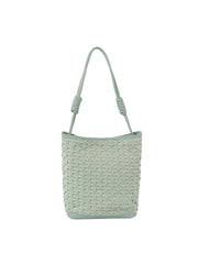 2 in 1 pattern wooven tote with matching pouch