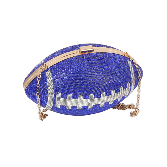 Rhinestone Studded Football Bag