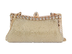 Sparkly Gold Clutch Purse Women Evening Bag