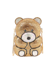 Crystal Teddy Bear Clutch