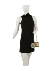 Golden Butterfly Garden Clutch