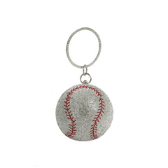 Rhinestone Baseball Wristlet Clutch