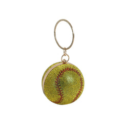 Rhinestone Baseball Wristlet Clutch