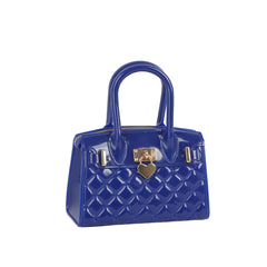 Quilted Jelly Heart Lock Satchel