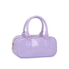 Glossy Jelly Mini Bowler Bag
