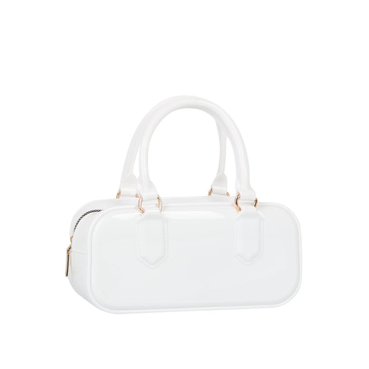 Glossy Jelly Mini Bowler Bag