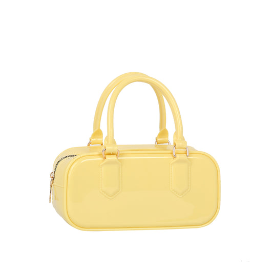 Glossy Jelly Mini Bowler Bag