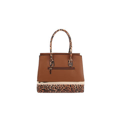 2 in 1 Cheetah Accent Handbag and Clutch