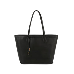 Fashion shopper tote bag with knot detail