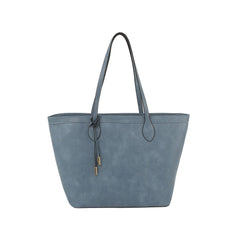 Fashion shopper tote bag with knot detail