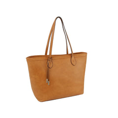 Fashion shopper tote bag with knot detail