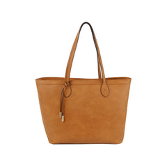 Fashion shopper tote bag with knot detail