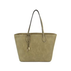 Fashion shopper tote bag with knot detail