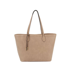 Fashion shopper tote bag with knot detail