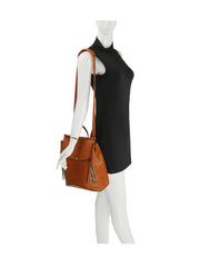 Whipstitch Front Flap Backpack