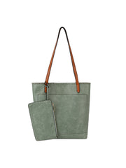 Fashion Leather Tote 2 N 1Hobo Bag