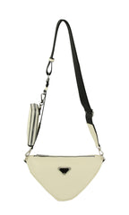 Upside-down triangle crossbody with cute pocket key ring