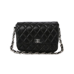 Medium chain handle soft leather handbag