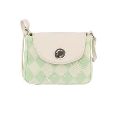 Petite argyle pattern cotton crossbody