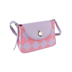 Petite argyle pattern cotton crossbody