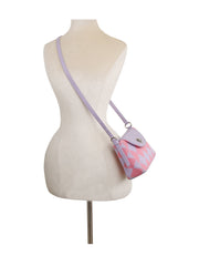 Petite argyle pattern cotton crossbody