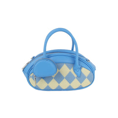 Argyle top handle oval petite handbag