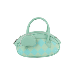 Argyle top handle oval petite handbag