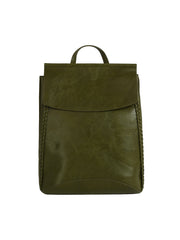 Braided Edge Flap Backpack