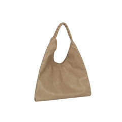 Braided Strap Slouch Hobo Handbag